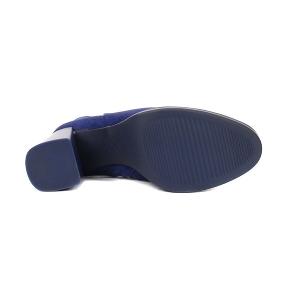 Naturalizer Genn-Reach Haven Blue Suede Booties